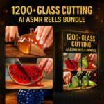 1200+ Glass Cutting Reels Bundle – Premium Viral Reels Bundle with AI ASMR Style Satisfying Clips (Amazing Results) | BetterBundle.in