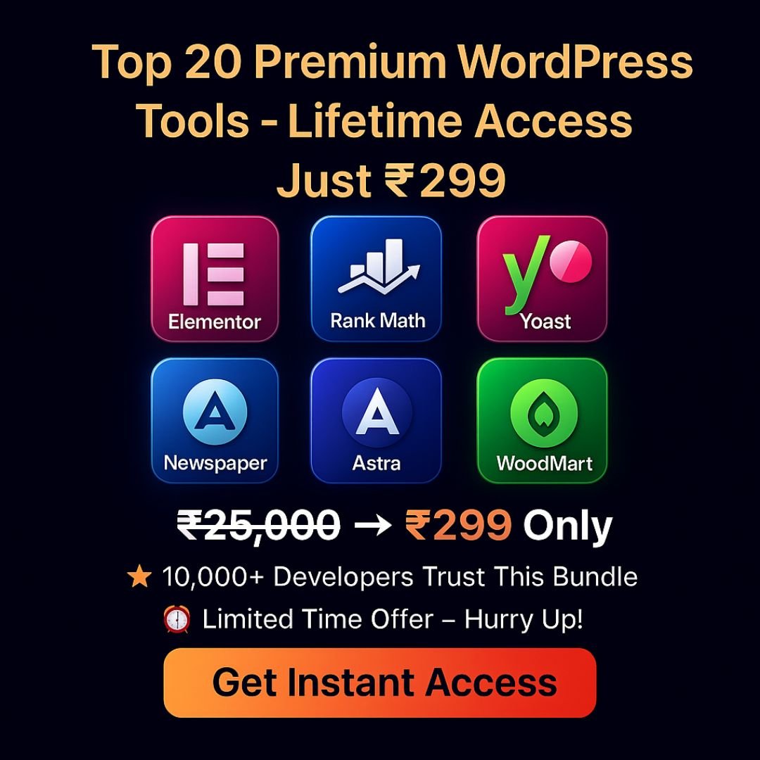 🔥 Premium WordPress Themes Bundle (Top 20 Themes + Plugins Pack 2025 ...