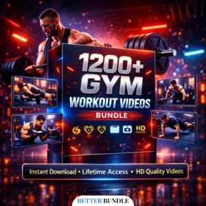 1200+ Gym Workout Videos Bundle – Powerful Animated Fitness Training Videos for Explosive Results | BetterBundle.in