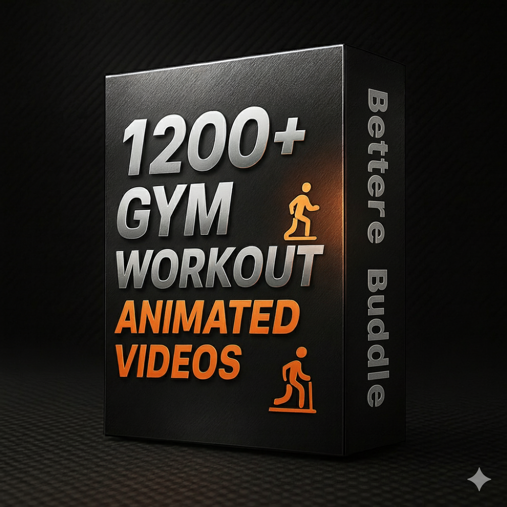 1200+ Gym Workout Videos – Professional Animated Gym Workout Videos for Fitness Training | BetterBundle.in