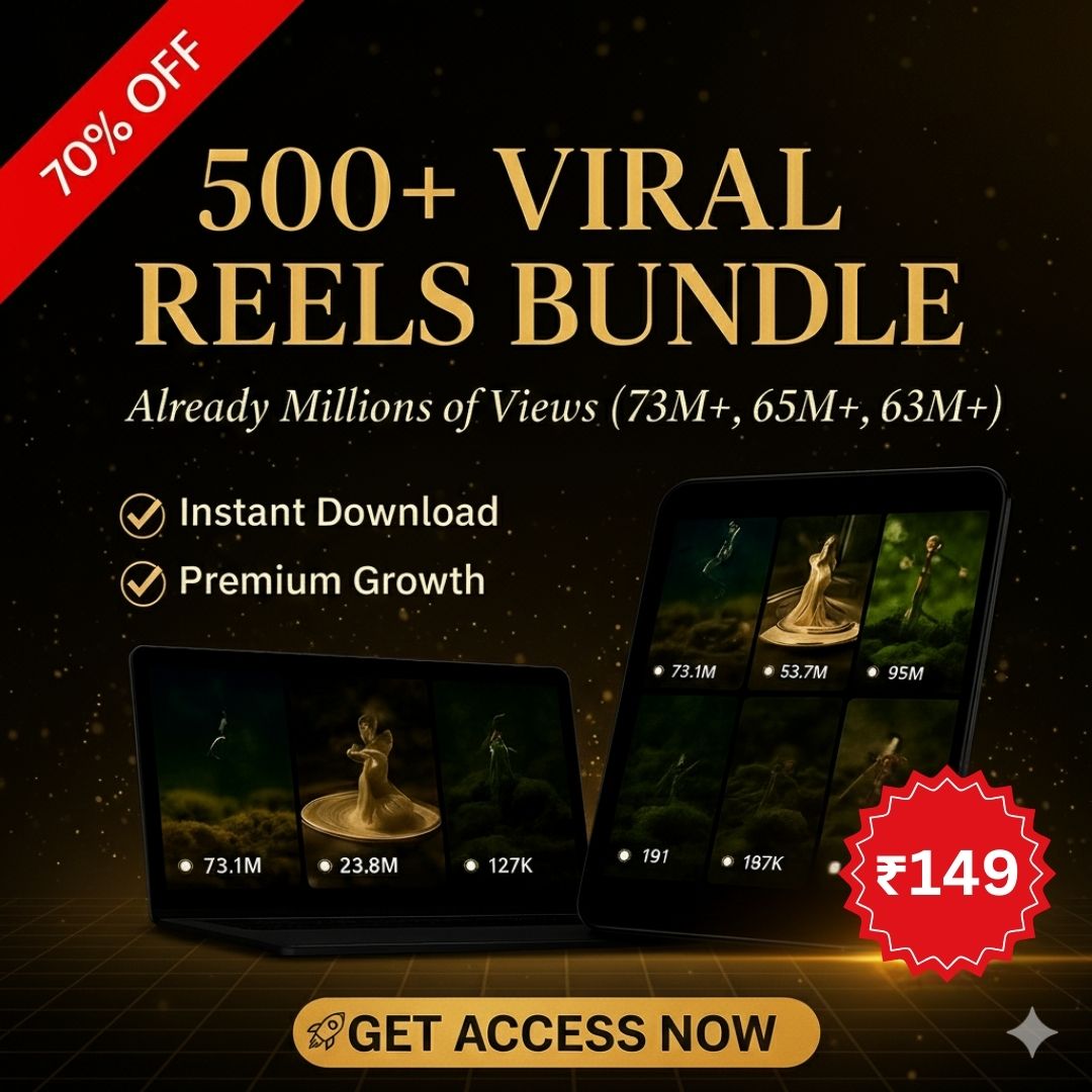 500+ Viral Reels Bundle for Instagram Growth – Download Viral Reels (70% OFF)