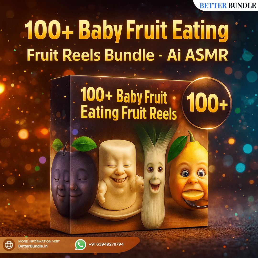 100+ AI ASMR Baby Fruit Eating Reels Bundle – The Ultimate Viral Reels Bundle for Fast Growth in 2026