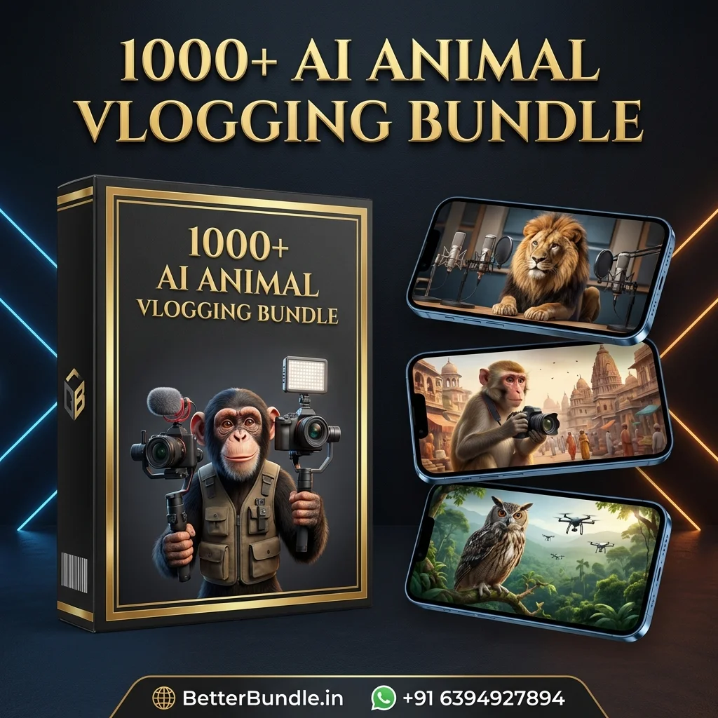 1000 AI Animal Vlogging Bundle Download – Viral Way to Grow Instagram & YouTube Shorts Fast