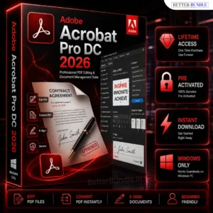 Adobe Acrobat Pro DC for PC – Professional PDF Editor | Instant Delivery (2026)