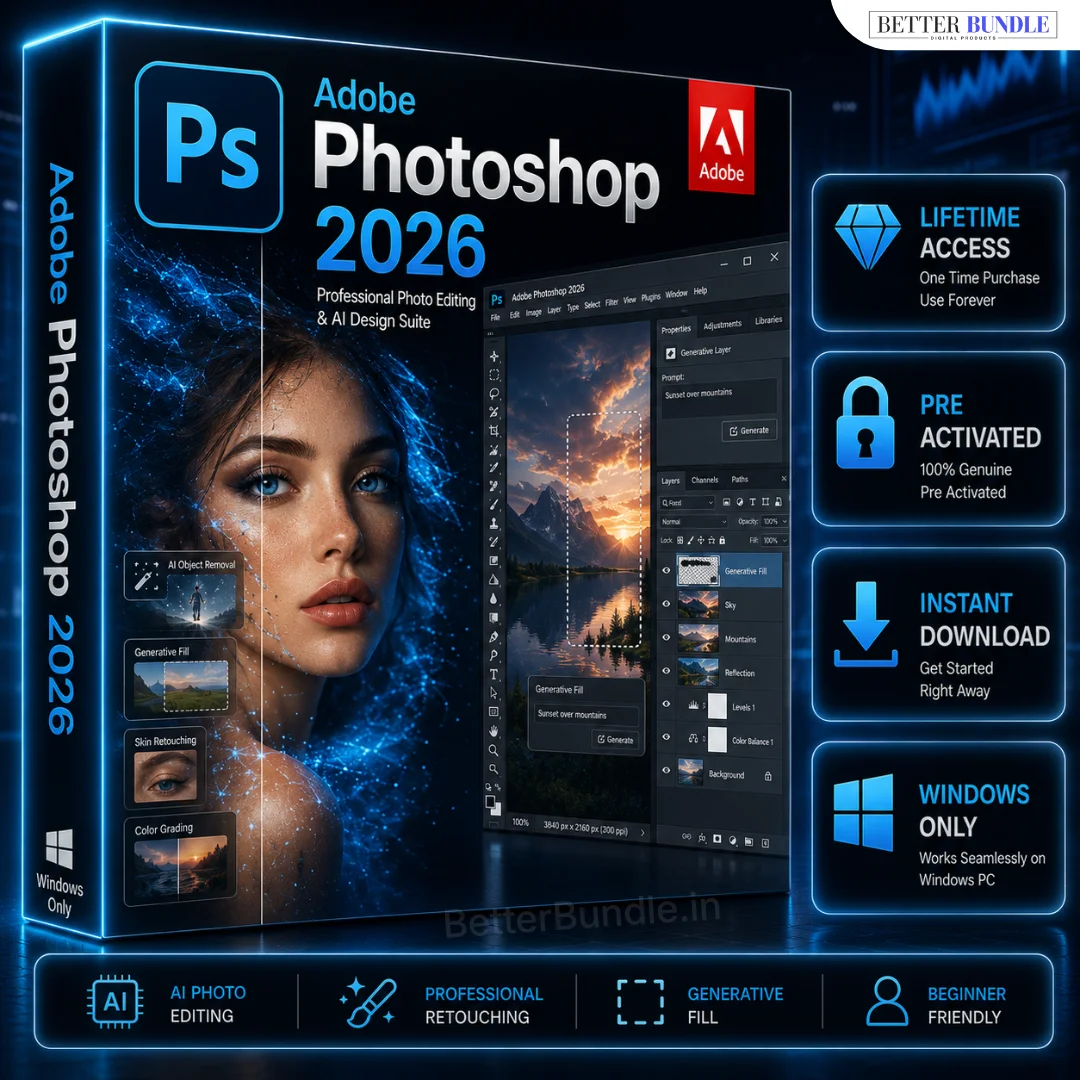 Adobe Photoshop Download for PC (2026) – Professional Photo Editing Software
