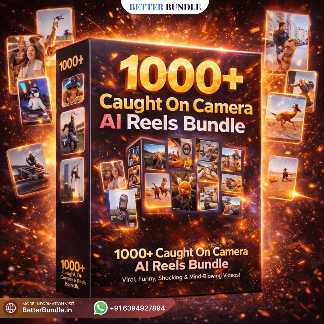1000+ AI Reels Bundle – Ultimate Viral Caught On Camera Reels Bundle for Explosive Growth | BetterBundle.in