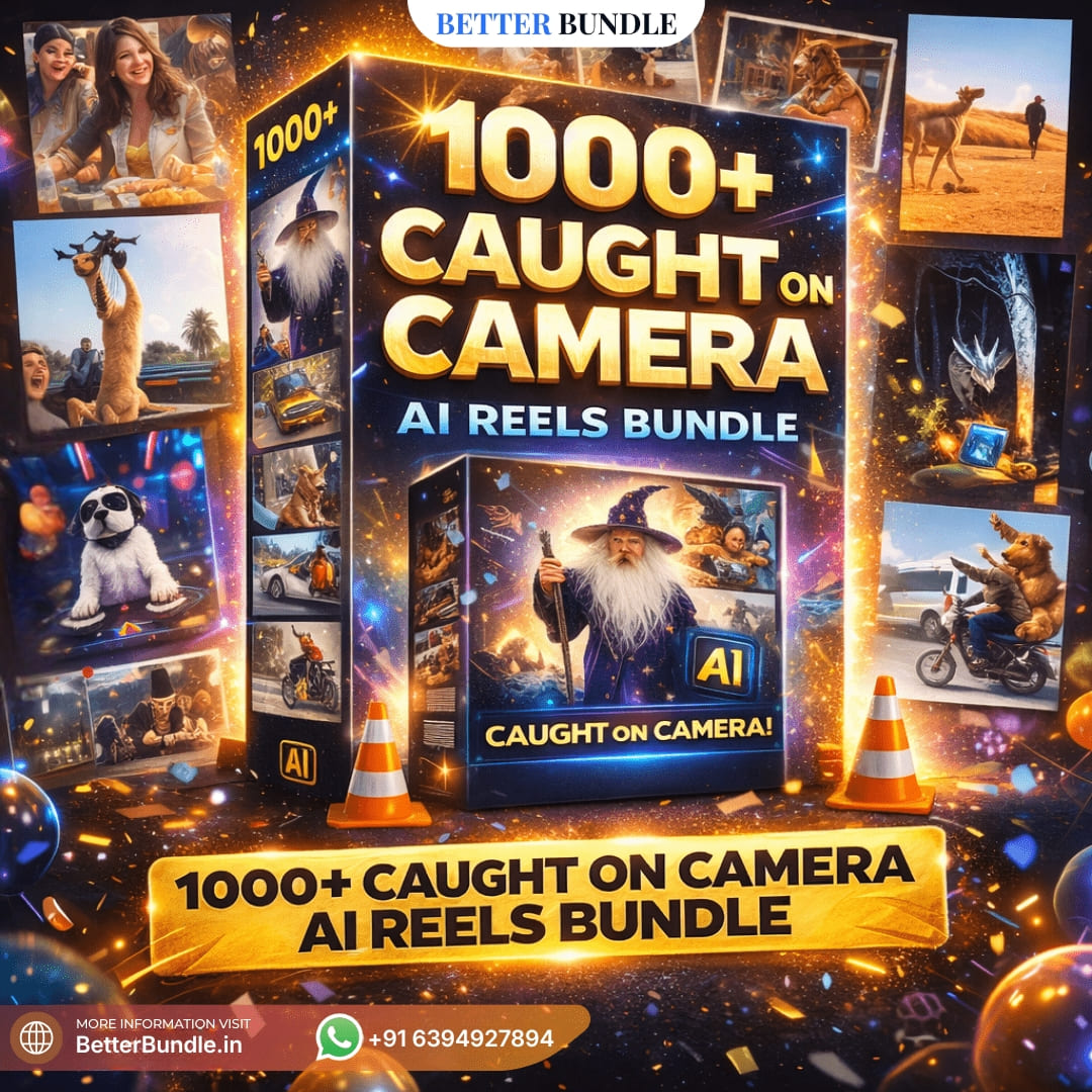 1000+ AI Reels Bundle – Ultimate Viral Caught On Camera Reels Bundle for Explosive Growth | BetterBundle.in