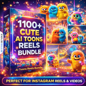 1100+ Cute AI Toons Reels Bundle – Powerful Cute Cartoon Content for Viral Growth | BetterBundle.in