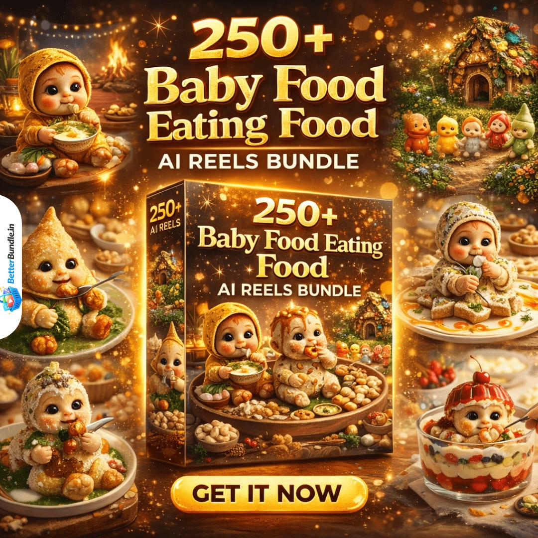 250+ Baby Food Eating AI Reels Bundle – Irresistible Viral Baby Reels for Explosive Growth in 2025 | BetterBundle.in