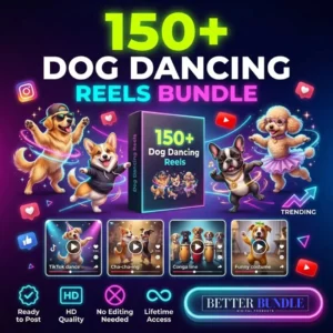 150+ Dog Dancing Reels Bundle Download – Viral Way to Grow Instagram & YouTube Shorts Fast