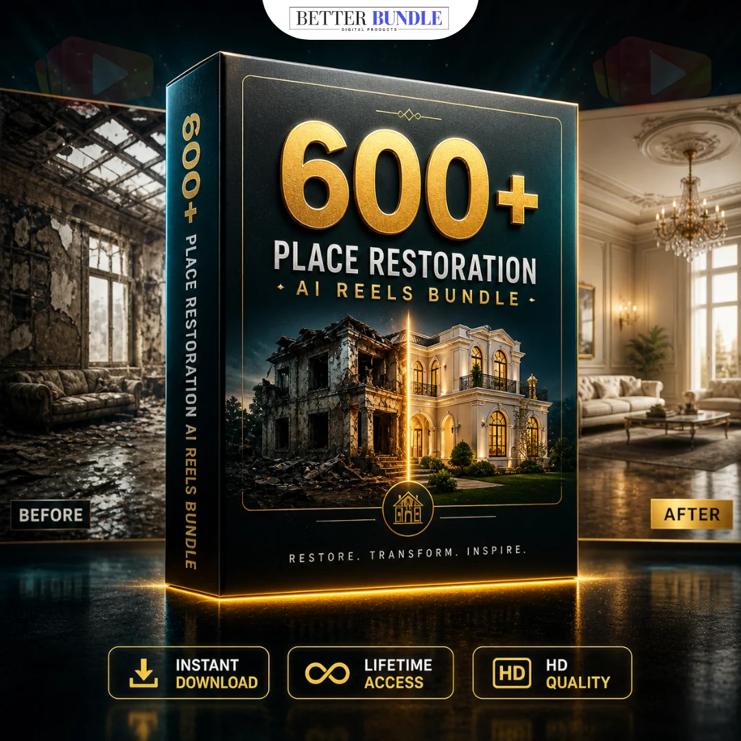 600+ Place Restoration AI Reels Bundle – Viral Way to Grow Instagram & YouTube Shorts Fast 600+ Place Restoration AI Reels Bundle – Viral Way to Grow Instagram & YouTube Shorts Fast