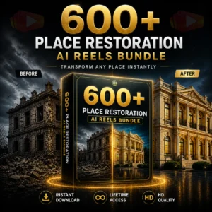 600+ Place Restoration AI Reels Bundle – Viral Way to Grow Instagram & YouTube Shorts Fast