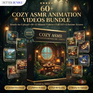 60+ Cozy ASMR Animation Videos Bundle – Best YouTube Long Video for Channel Growth