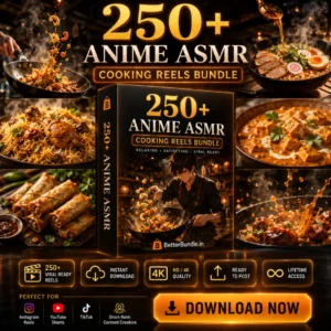 250+ Anime ASMR Cooking Reels Bundle – Best Cooking Reels Bundle for Instagram Growth